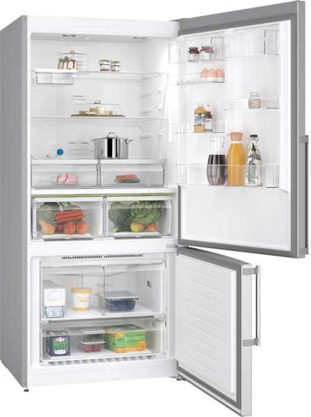 BD3086IECN Alttan Donduruculu Buzdolabı 186 x 86 cm Kolay temizlenebilir Inox