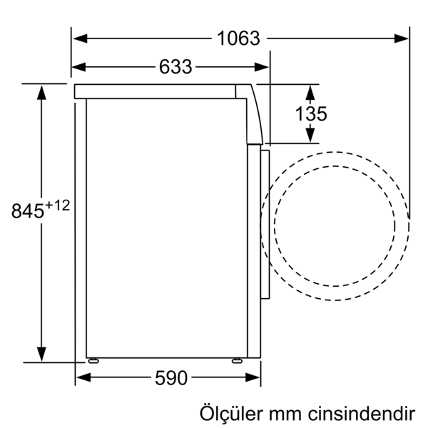 CMN12190TR Çamaşır Makinesi 9 kg 1200 dev./dak.