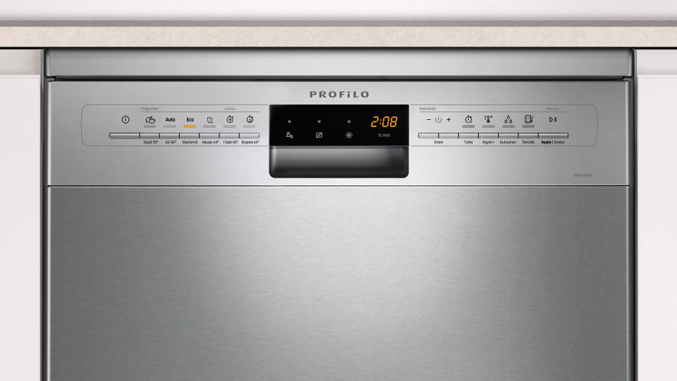 BM6483MA Solo Bulaşık Makinesi 60 cm Paslanmaz çelik parmak izi tutmaz