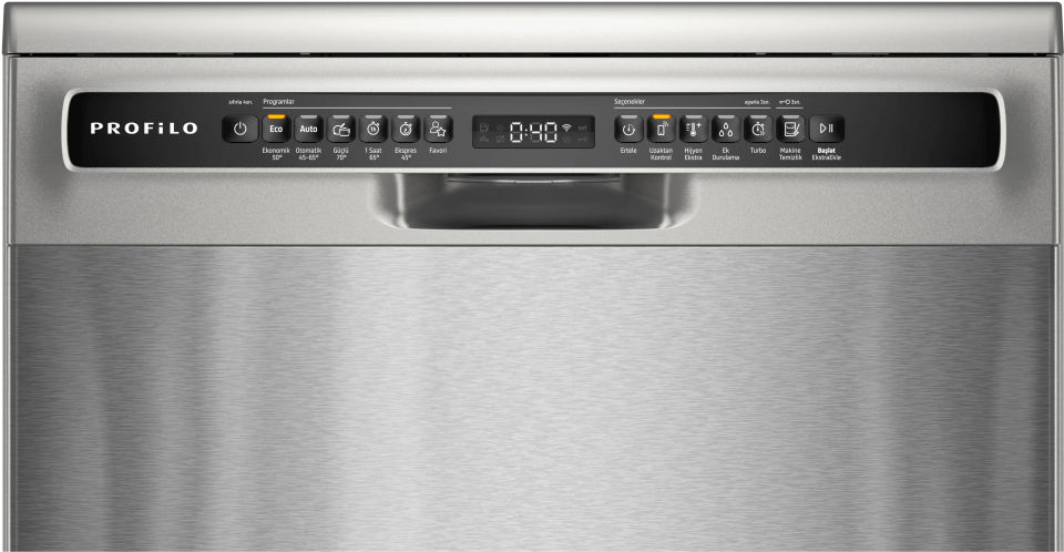 BMS581V1 Solo Bulaşık Makinesi 60 cm Paslanmaz çelik parmak izi tutmaz