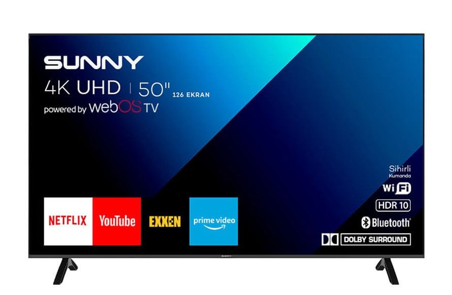 Sunny SN50FMN242 50'' Frameless 4K UHD webOS Smart TV