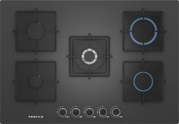 ON27Q9O12D Gazlı Ocak 75 cm Sert cam
