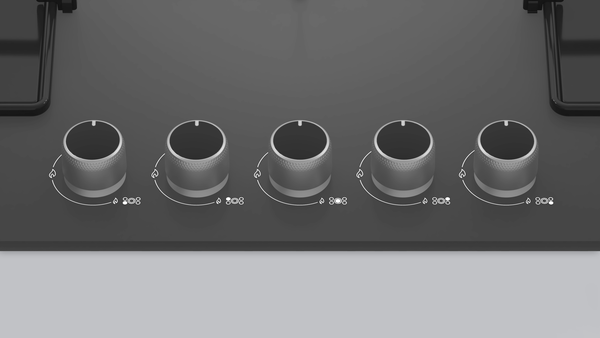 ON27Q9O12D Gazlı Ocak 75 cm Sert cam