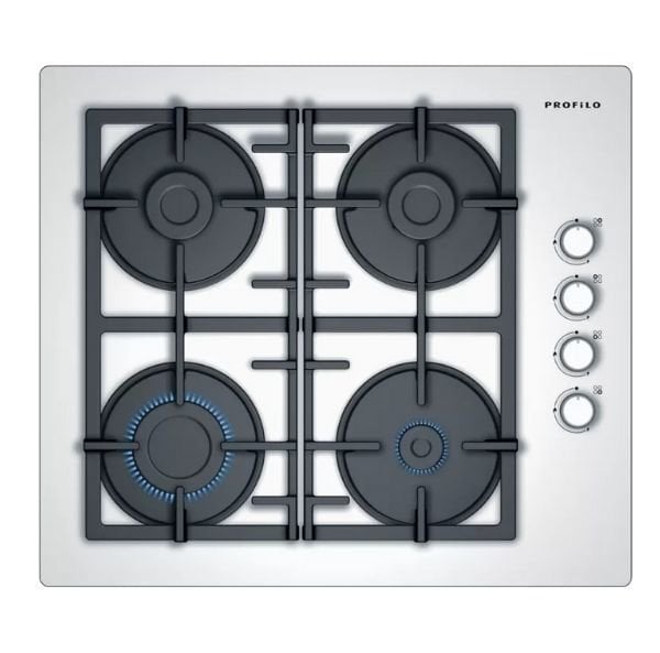 OO36P2O90D Gazlı Ocak 60 cm Sert cam, Beyaz