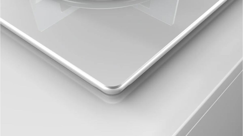 OO36H2B10D Gazlı Ocak 60 cm Sert cam, Beyaz