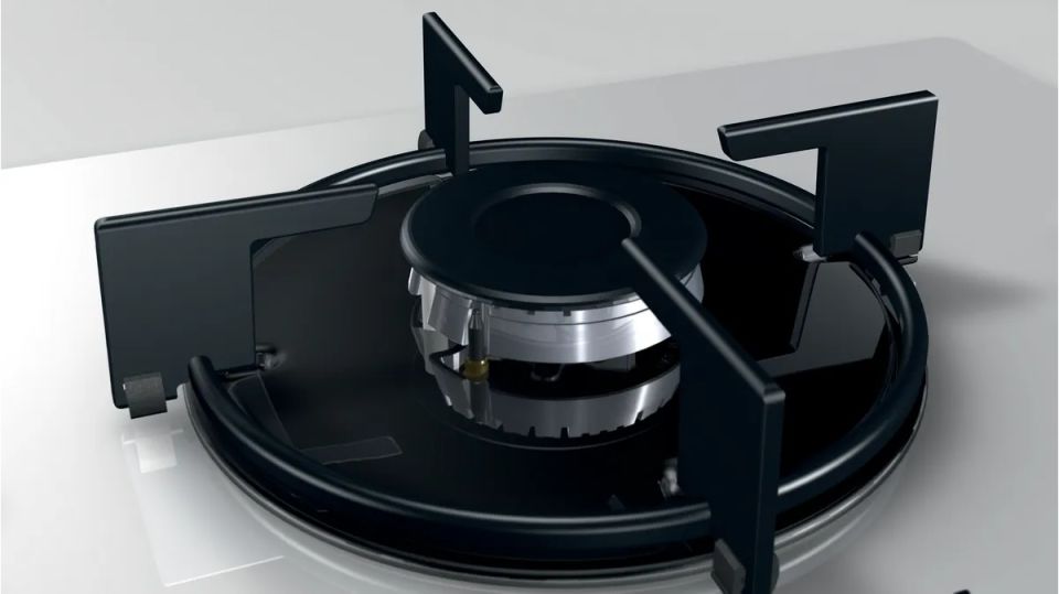 OO36H2B10D Gazlı Ocak 60 cm Sert cam, Beyaz