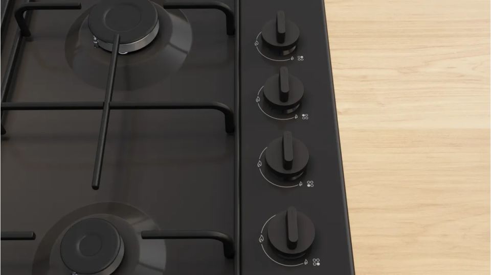 OD36K6B80D Gazlı Ocak 60 cm Siyah