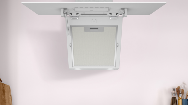 DVK6J429 Duvar Tipi Davlumbaz 60 cm Beyaz Cam Yüzey