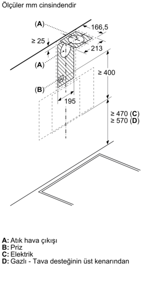 DVK6J479 Duvar Tipi Davlumbaz 60 cm Clear glass grey printed
