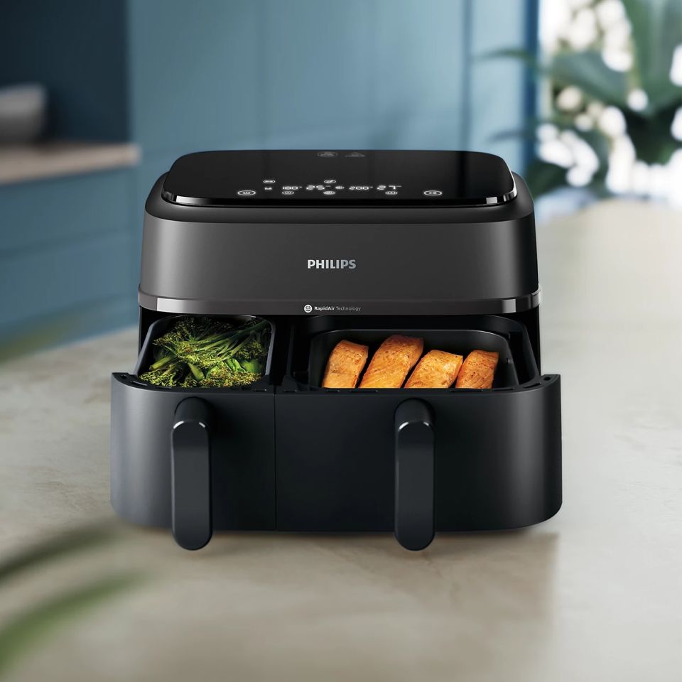 NA350/00 Çift Hazneli Airfryer Siyah